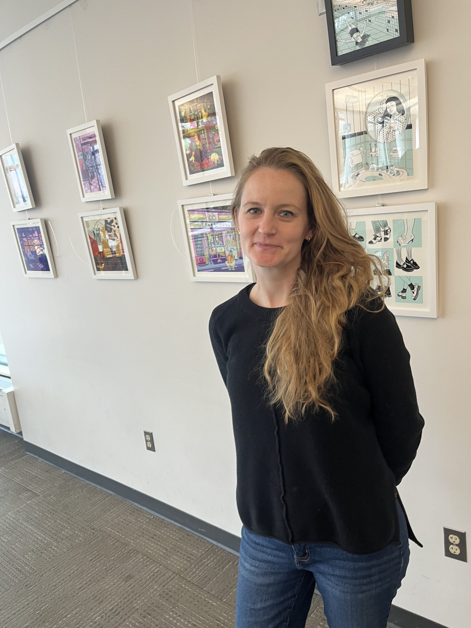 Julie Wallace exhibiting artworks at Arlington's Central Library